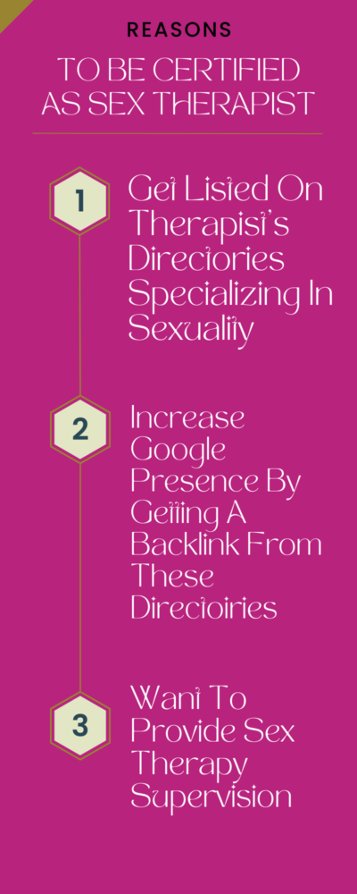 why become a sex therapist